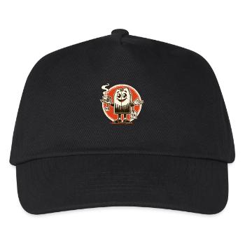 Tea bag with tea cup for tea time - Kids’ Baseball Cap - black - Front