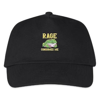 Anger Consumes Me Frog Humor Cartoon - Kids’ Baseball Cap - black - Front
