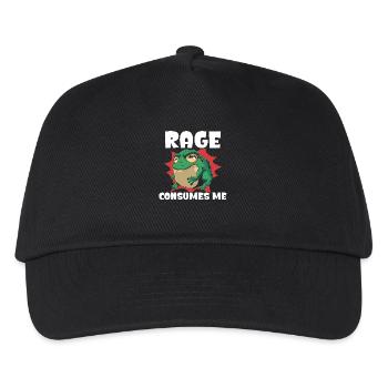 Rage Consumes Me Frog Humor Cartoon - Kids’ Baseball Cap - black - Front