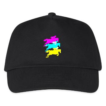 Dressage Dressage Horse Dressage Rider - Kids’ Baseball Cap - black - Front