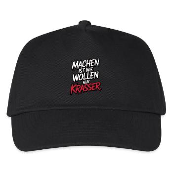 Machen ist wie wollen nur krasser - Kinder Basecap - Schwarz - Vorne