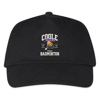 Badminton Mädchen - Kinder Basecap - Schwarz - Vorne