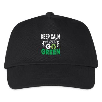 Earth Day Earth Go Green - Kids’ Baseball Cap - black - Front