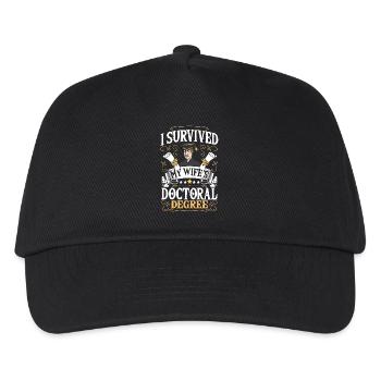 Docteur Philosophie PhD Le doctorat de ma femme - Casquette de baseball Enfant - noir - Devant