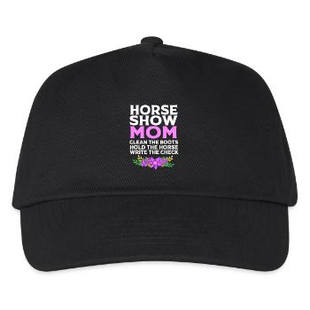Dressur Dressurpferd Dressurreiter - Kinder Basecap - Schwarz - Vorne