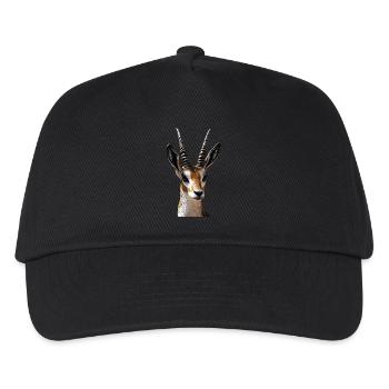 Antilope Kudu Gazelle Afrika Serengeti Antilopen - Kinder Basecap - Schwarz - Vorne