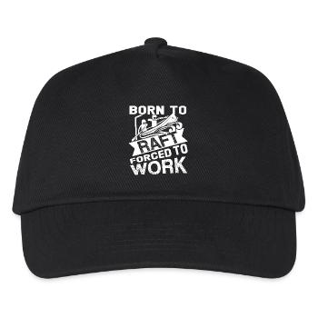Rafting Born To Raft Forced To Work - Kids’ Baseball Cap - black - Front