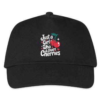 Cherries Cherries Fruits Food - Kids’ Baseball Cap - black - Front