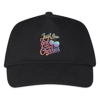 Cherries Cherries Fruits Food - Kids’ Baseball Cap - black - Front
