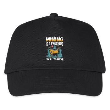Mining Is A Precious Skill To Have - Kinder Basecap - Schwarz - Vorne