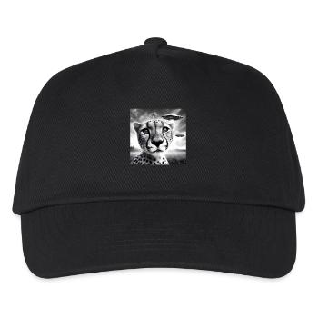 Cheetah Funny Graphic Selfie with UFOs Weird Alien - Kids’ Baseball Cap - black - Front