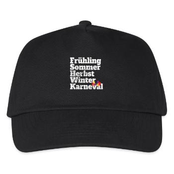 Carnival Fifth Season Kölsch Fastelovend Cologne - Kids’ Baseball Cap - black - Front