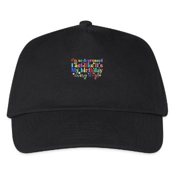 I'm so depressed, I'm acting like every - Kids’ Baseball Cap - black - Front
