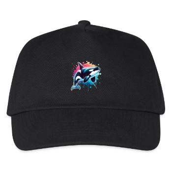 Orca Killer Whale - Kids’ Baseball Cap - black - Front