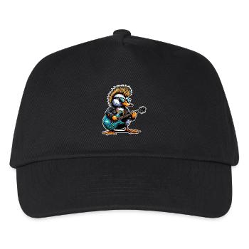 Ente Rock and Roll Gitarrist - Kinder Basecap - Schwarz - Vorne