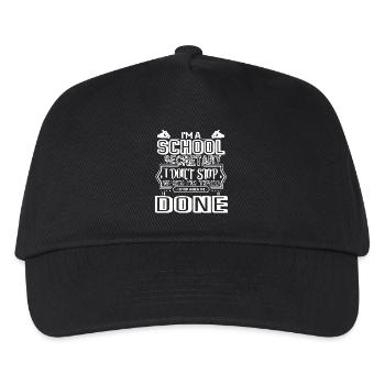 School Secretary I am A School Secretary - Kids’ Baseball Cap - black - Front
