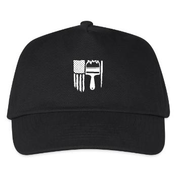 Peintre Drapeau Pinceau Créativité - Casquette de baseball Enfant - noir - Devant