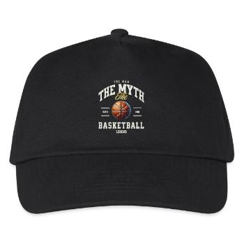 Basketball Basketballer - Kinder Basecap - Schwarz - Vorne