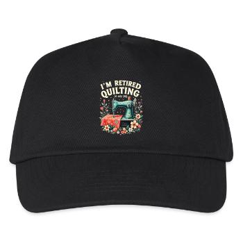 Quilten Frauen Mama Oma Stich Näherin Quilter - Kinder Basecap - Schwarz - Vorne
