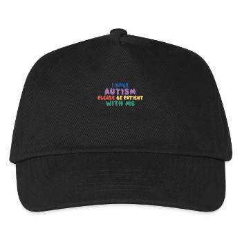 Autism Awareness Please be patient with - Kids’ Baseball Cap - black - Front