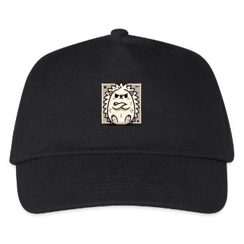 Sulking and offended cute hedgehog - Kids’ Baseball Cap - black - Front