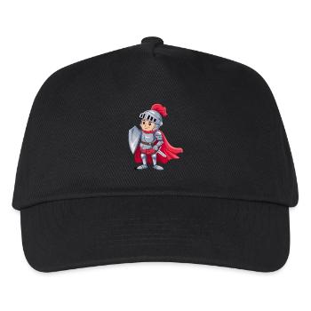 Freundlicher Ritter als Geburtstagsgeschenk Design - Kinder Basecap - Schwarz - Vorne