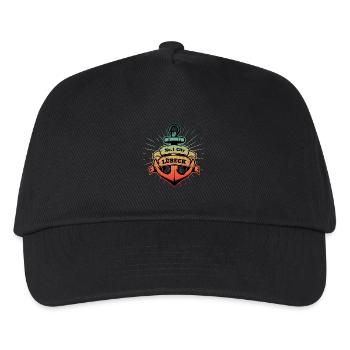 Nordstyle Lübeck Anchor Design n° 1 Ville - Casquette de baseball Enfant - noir - Devant