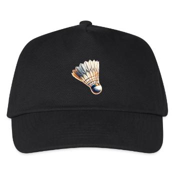 Badminton - Kinder Basecap - Schwarz - Vorne