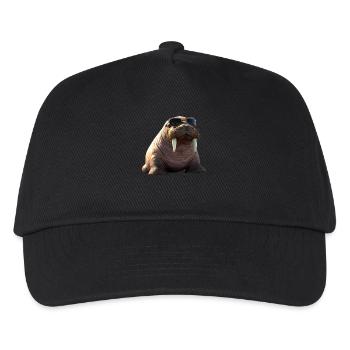 Walrus, tusks, seal, wild Pacific walruses - Kids’ Baseball Cap - black - Front