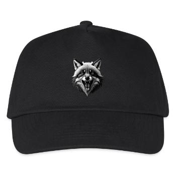 Drôle Renard Renard Art Animal Nature Animaux Animaux Sauvages - Casquette de baseball Enfant - noir - Devant