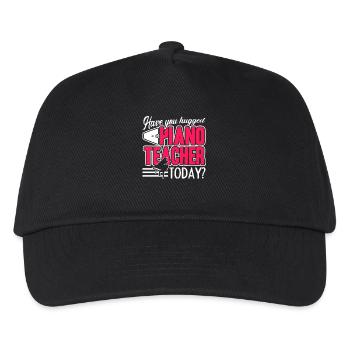 Piano Teacher Hugged Piano Teacher - Kids’ Baseball Cap - black - Front