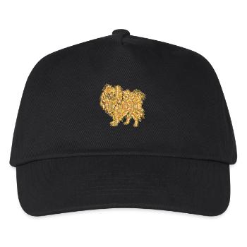 Pomeranian Geometric Tee - Kids’ Baseball Cap - black - Front
