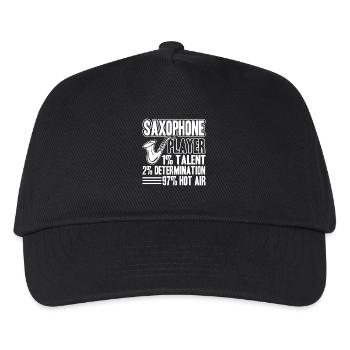 Saxophone Player Talent Hot Air - Kids’ Baseball Cap - black - Front
