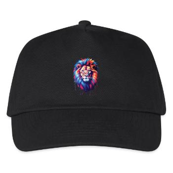 Lion Lover Wildlife Safari Art Lion Colorful - Kids’ Baseball Cap - black - Front