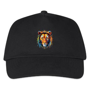 Lion Lover Wildlife Safari Art Lion Colorful - Kids’ Baseball Cap - black - Front