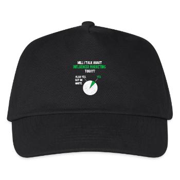 Marketing d’influence SMM parler de Citation drôle Non - Casquette de baseball Enfant - noir - Devant