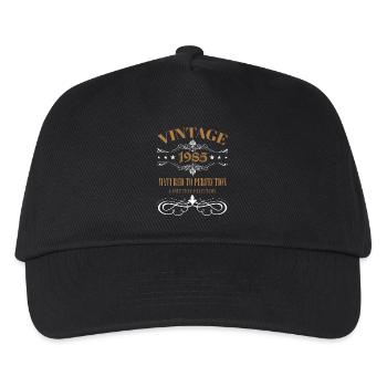 Vintage Geschenk 40. Geburtstag Geburtsjahr 1985 - Kinder Basecap - Schwarz - Vorne