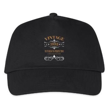 Vintage Geschenk 30. Geburtstag Geburtsjahr 1995 - Kinder Basecap - Schwarz - Vorne
