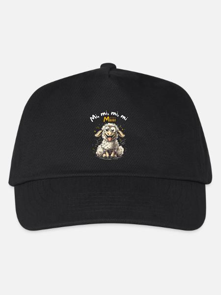 Mi Mi Mi Mi Miii - Lustiges Schaf Design - Kinder Basecap - Schwarz