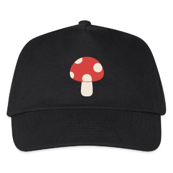 Playful Mushroom - Kids’ Baseball Cap - black - Front