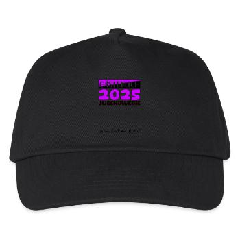 Jugendweihe 2025 Gästebuch Geschenk Mädchen Jungen - Kinder Basecap - Schwarz - Vorne