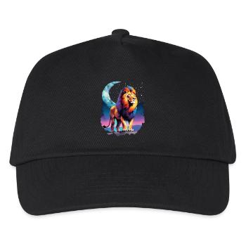 Lion Lover Wildlife Safari Art Lion Colorful - Kids’ Baseball Cap - black - Front