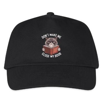 Amateur de livres : Ne fermez pas mon livre - Casquette de baseball Enfant - noir - Devant