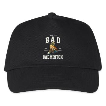 Badminton - Kids’ Baseball Cap - black - Front
