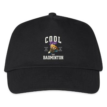 Badminton - Kids’ Baseball Cap - black - Front