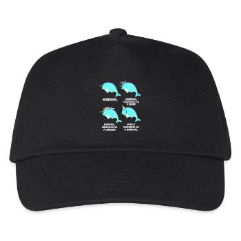 Narval - Casquette de baseball Enfant - noir - Devant