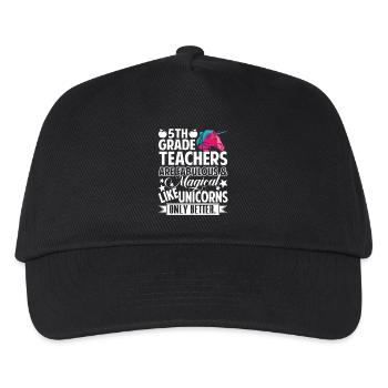 5th Grade Teacher 5th Grade Teachers Are Fabulous - Kids’ Baseball Cap - black - Front
