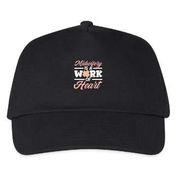 Profession de sage-femme : La profession de sage-femme est un travail de cœur - Casquette de baseball Enfant - noir - Devant
