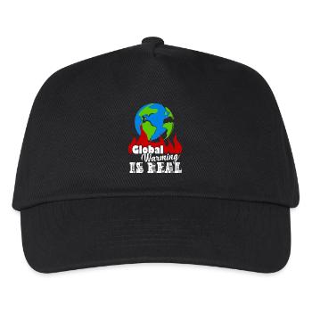 Earth Day Global Warming Is Real - Kids’ Baseball Cap - black - Front