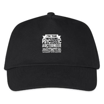 Auctioneer I am The Psychotic Auctioneer - Kids’ Baseball Cap - black - Front